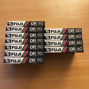 Cassette Tapes Blank Fuji Dr 90 and 60 lot of 11 New Sealed